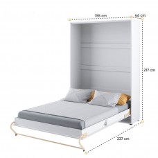 Paceļamā gulta CONCEPT PRO CP1, balts glancēts